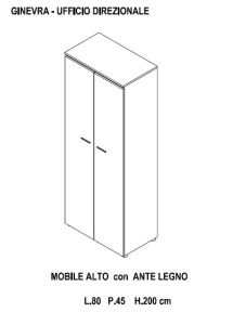 MOBILE ALTO ANTE LEGNO art. SC5-2008W