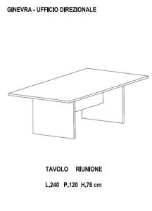 TAVOLO RIUNIONE art. CTAH-2412W4