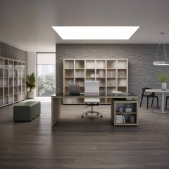 Armoire mi-haute avec portes Brera L90 cm