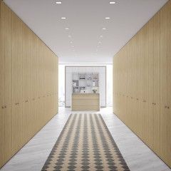 Doria Reception top en verre