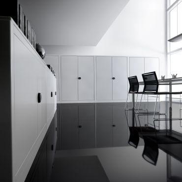 Rehausse armoire métallique portes battantes L100 H88