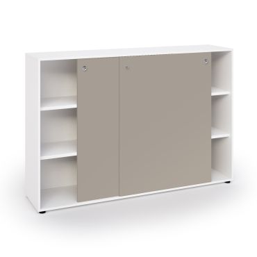 Armoire mi-haute avec portes coulissantes L180 cm