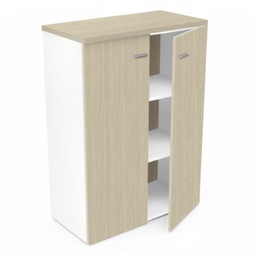 Armoire mi-haute Doria avec portes L90 cm