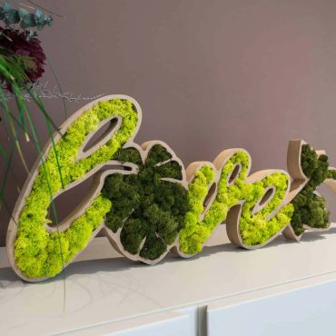 Scritta vegetale - Love