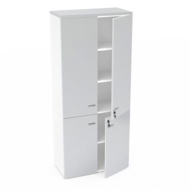 Armoire haute (bas+mi-haut) a/portes New Rossana L90