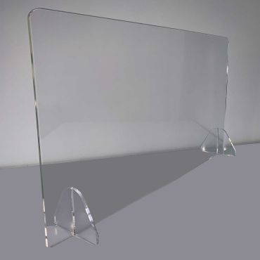 Schermo divisorio in plexiglass da scrivania